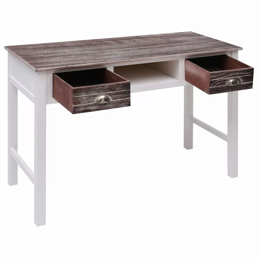 Schreibtisch Braun 110 × 45 × 76 Cm Holz günstig online kaufen