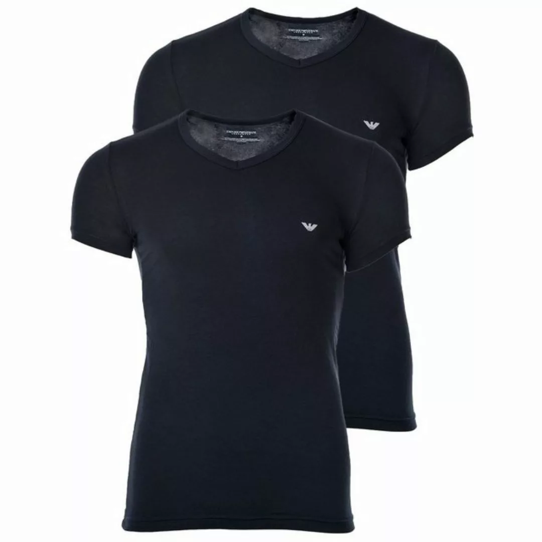 Emporio Armani T-Shirt Herren T-Shirt 2er Pack - V-Neck, V-Ausschnitt günstig online kaufen