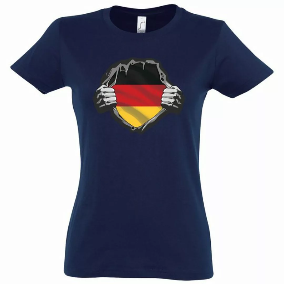 Youth Designz T-Shirt Deutschland Herz Damen Shirt mit modischem Print günstig online kaufen