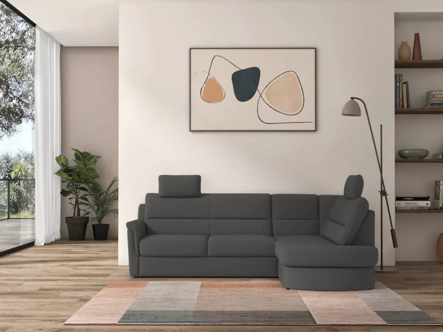 sit&more Ecksofa "Panini L-Form", wahlweise mit Bettfunktion und Bettkasten günstig online kaufen