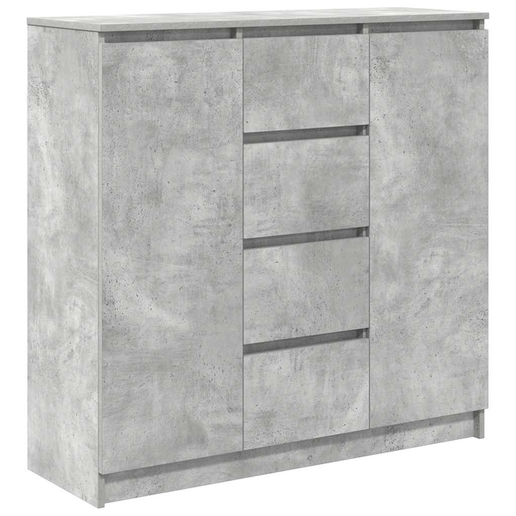 vidaXL Sideboard Sideboard mit Schubladen Betongrau günstig online kaufen