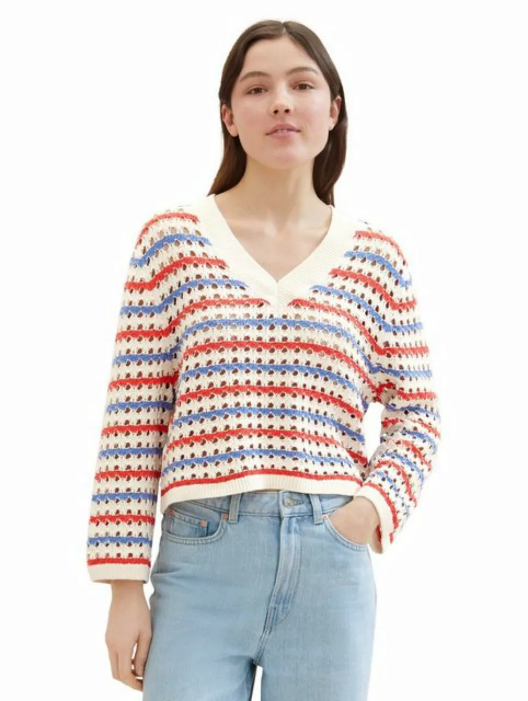 TOM TAILOR Strickpullover open knit pullover günstig online kaufen