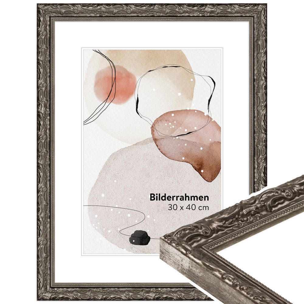 WANDStyle Bilderrahmen H530, Silber, aus Massivholz günstig online kaufen