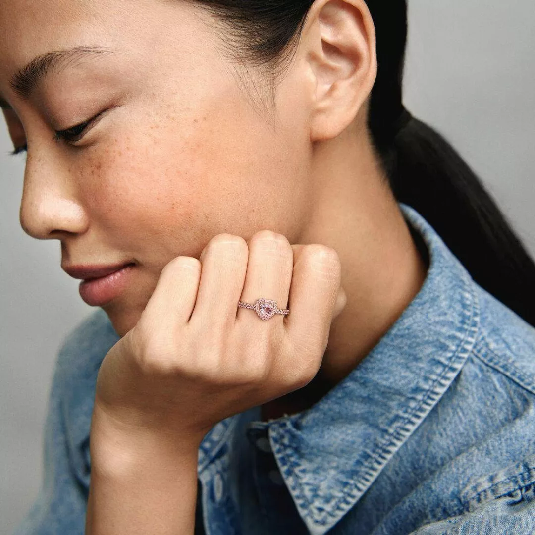 Pandora Fingerring ROSE Ring Herz für günstig online kaufen
