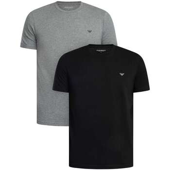 Emporio Armani  T-Shirt 2er-Pack Lounge-Stretch-T-Shirts mit Rundhalsaussch günstig online kaufen