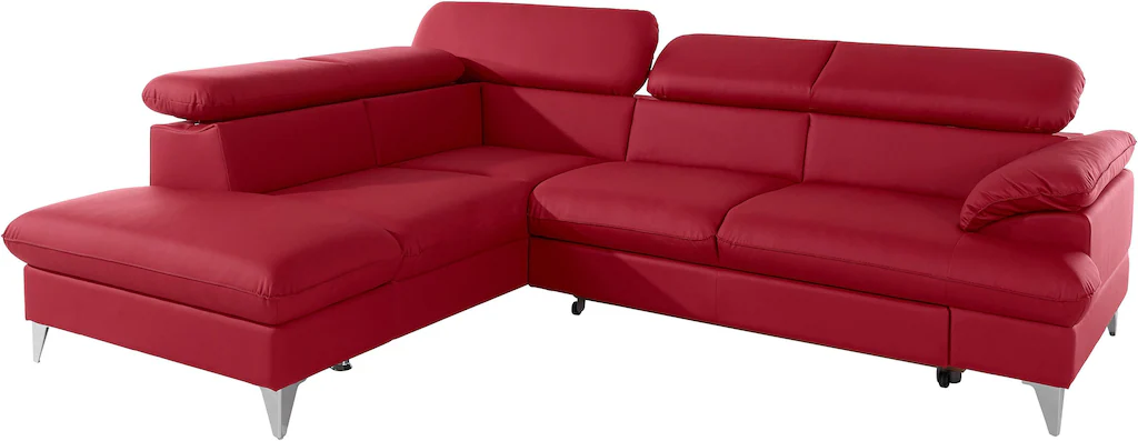 COTTA Ecksofa "Caluso L-Form", mit Kopfteilverstellung, wahlweise mit Bettf günstig online kaufen
