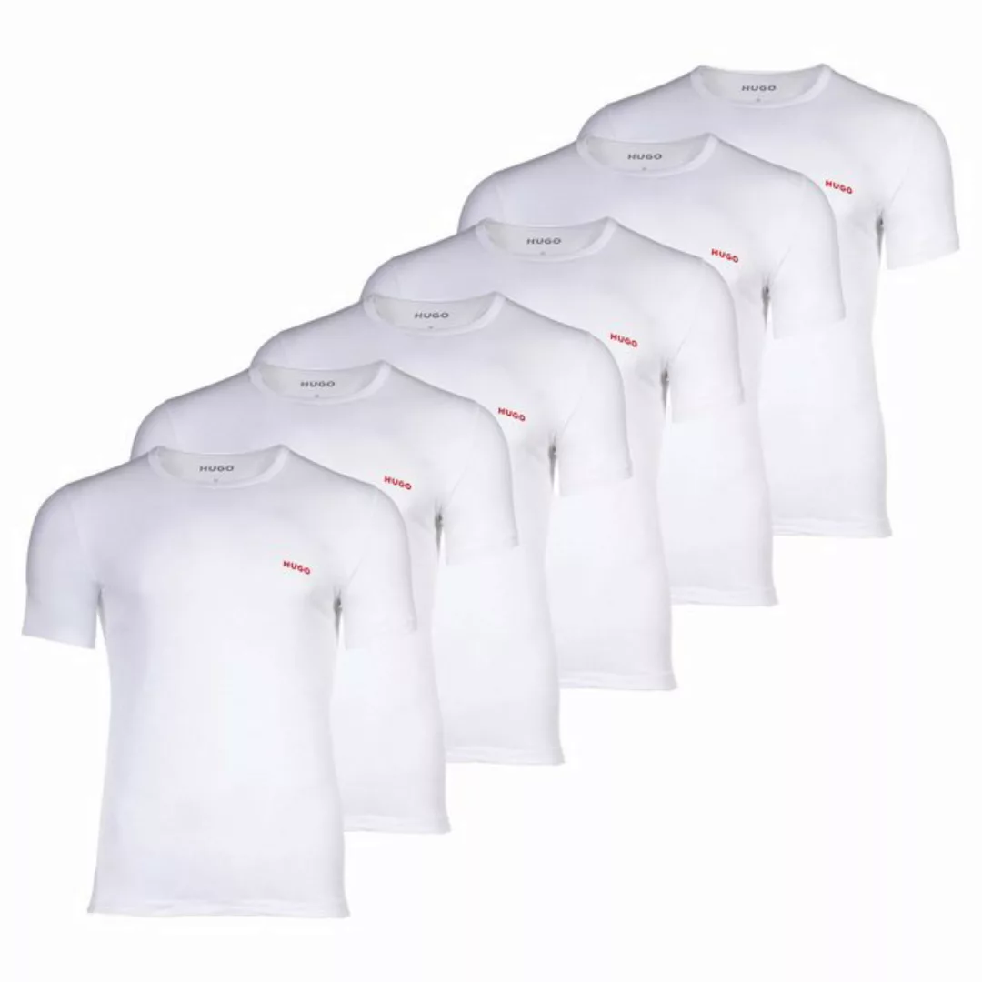 HUGO T-Shirt Herren T-Shirt, 6er Pack - Rundhals, kurzarm, (Packung, 6er Pa günstig online kaufen