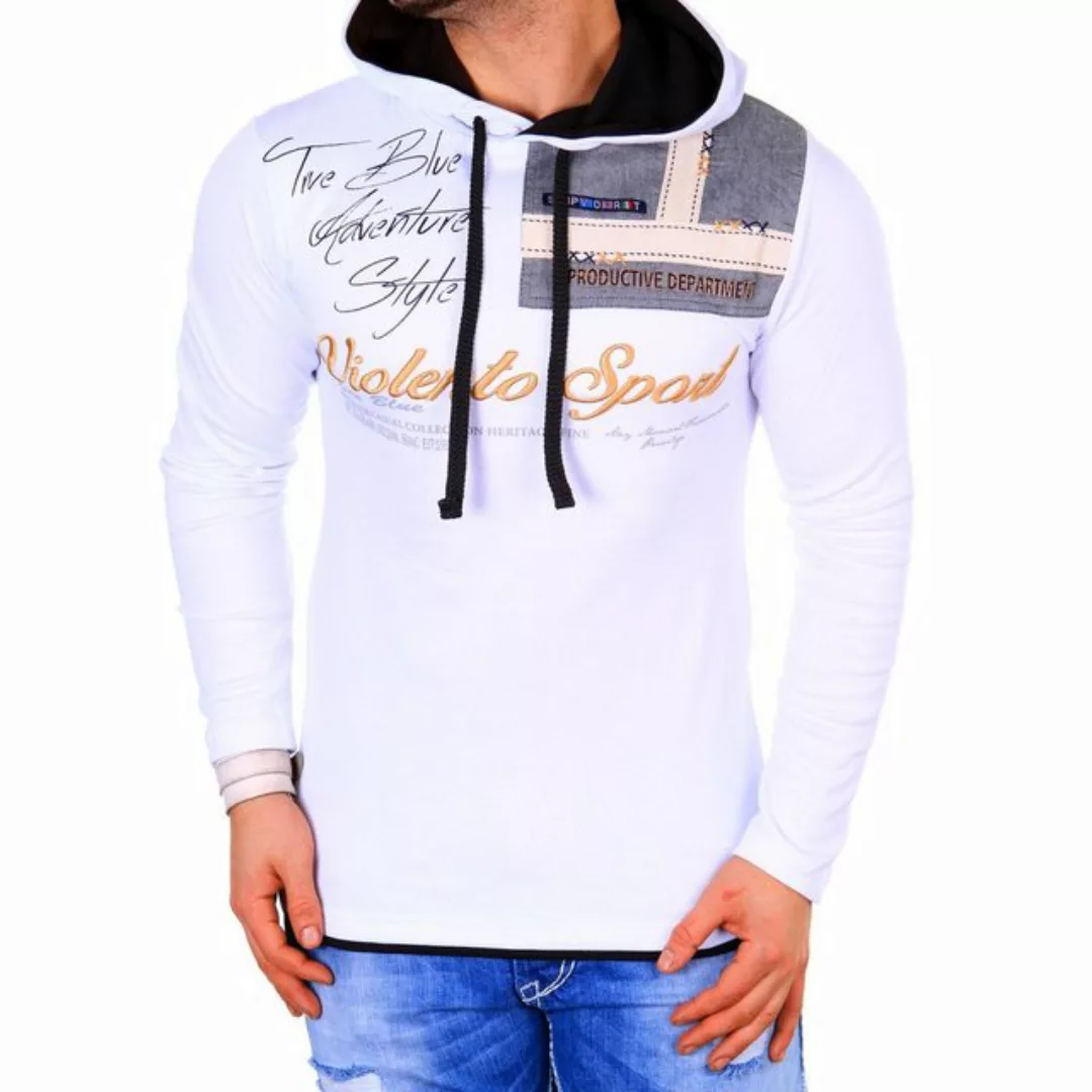 Violento Langarmshirt Herren Langarmshirt Longsleeve Pulli Sweatshirt Shirt günstig online kaufen