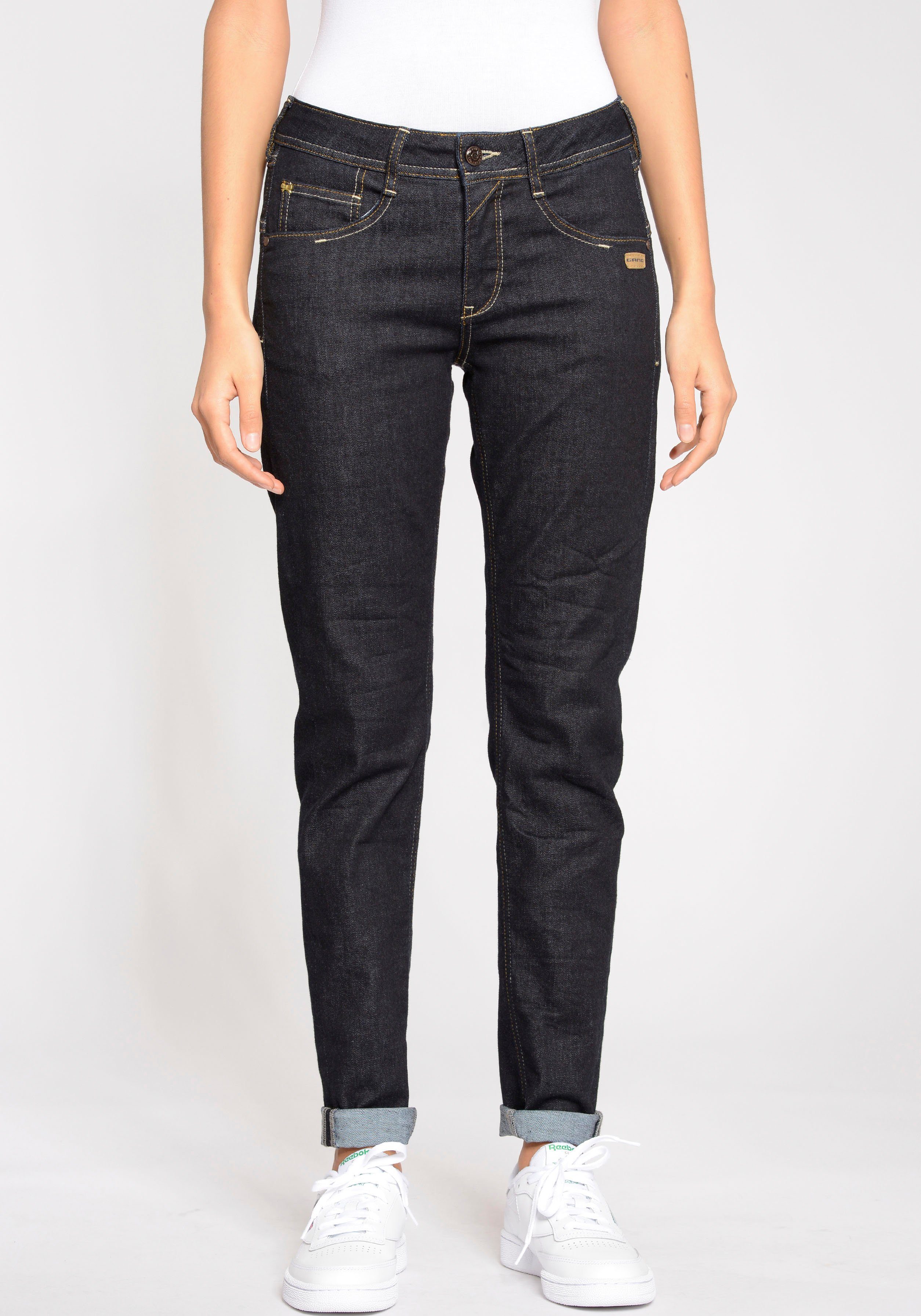 GANG Relax-fit-Jeans "94AMELIE", mit Used-Effekten günstig online kaufen