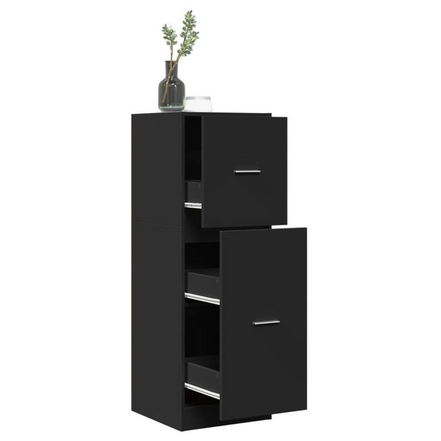 vidaXL Unterschrank Küchenschrank Apothekerschrank Schwarz 40x41x118 cm Spa günstig online kaufen