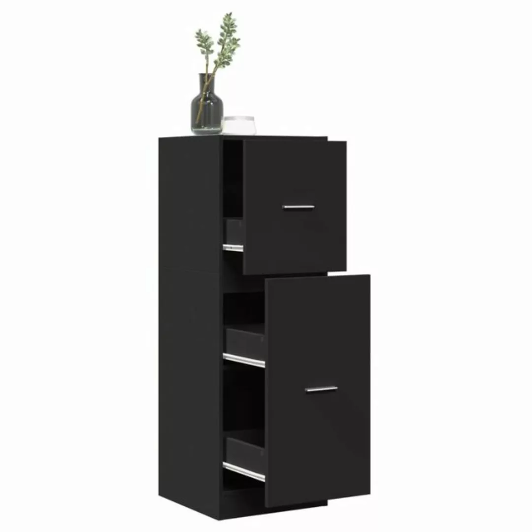 vidaXL Unterschrank Küchenschrank Apothekerschrank Schwarz 40x41x118 cm Spa günstig online kaufen