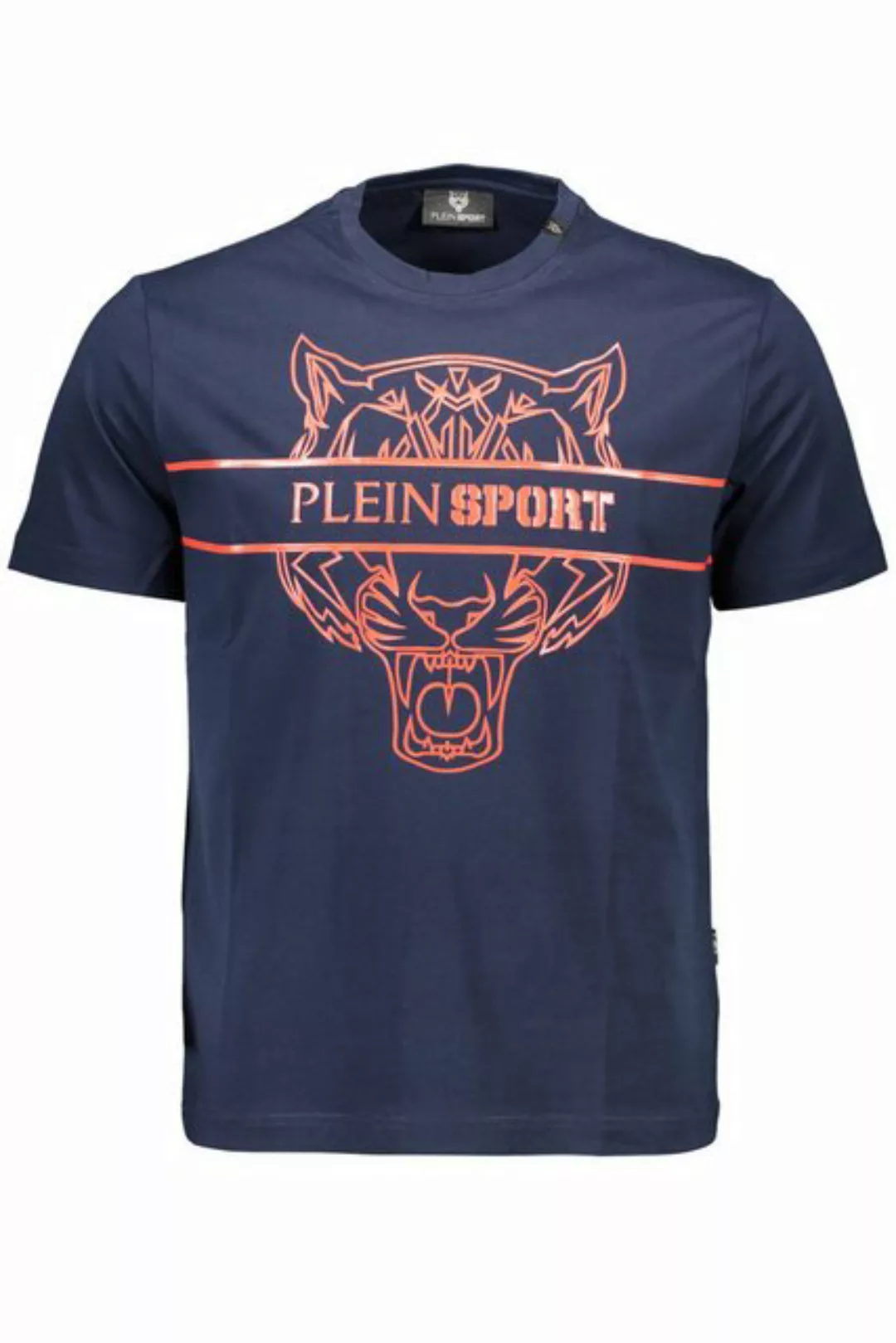 PLEIN SPORT T-Shirt Herren Kurzarm T-Shirt Blau mit Druck & günstig online kaufen