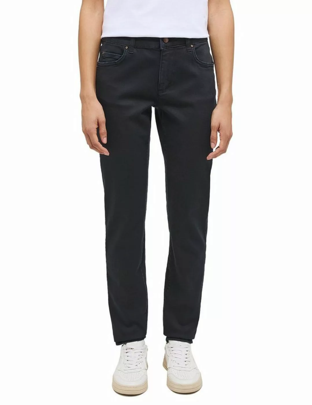 Mustang Damen Jeans CROSBY Relaxed Slim Fit - Schwarz - Black Denim günstig online kaufen