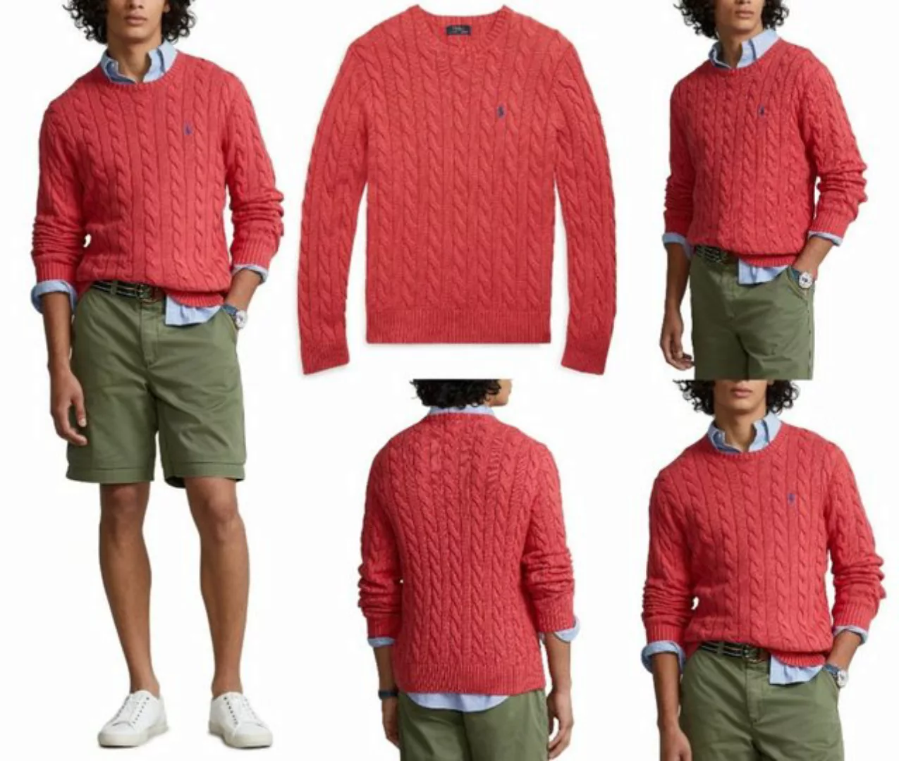 Ralph Lauren Strickpullover POLO RALPH LAUREN Cable-Knit Pullover Sweater S günstig online kaufen