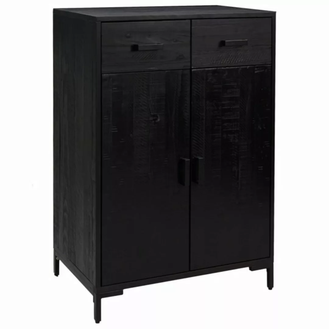 Vidaxl Schuhschrank Schwarz 75x40x110 Cm Massivholz Kiefer Recycelt günstig online kaufen