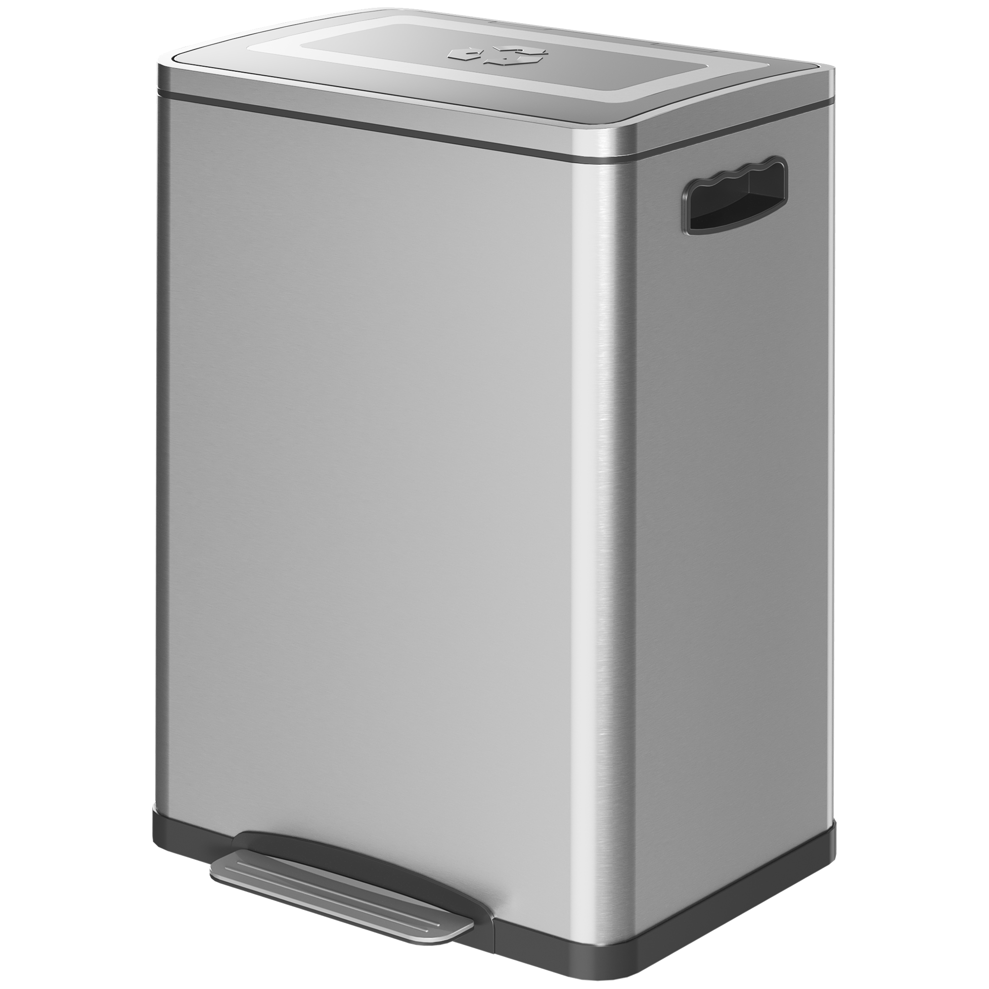 HOMCOM Mülleimer 40L Treteimer Abfalleimer mit Deckel und Fußpedal, Müllbeh günstig online kaufen