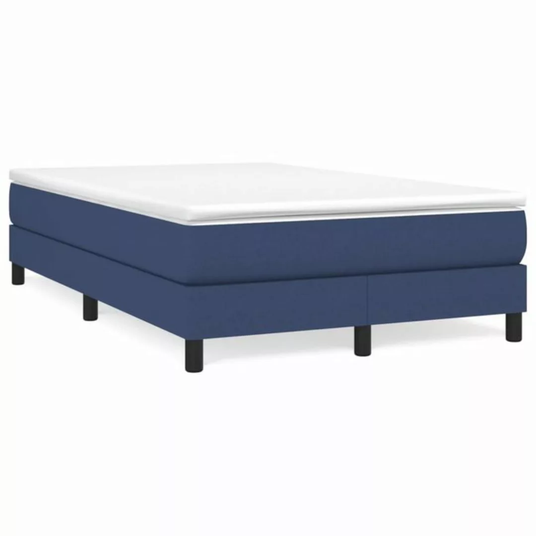 vidaXL Boxspringbett Blau 120x200 cm Stoff1368872 günstig online kaufen