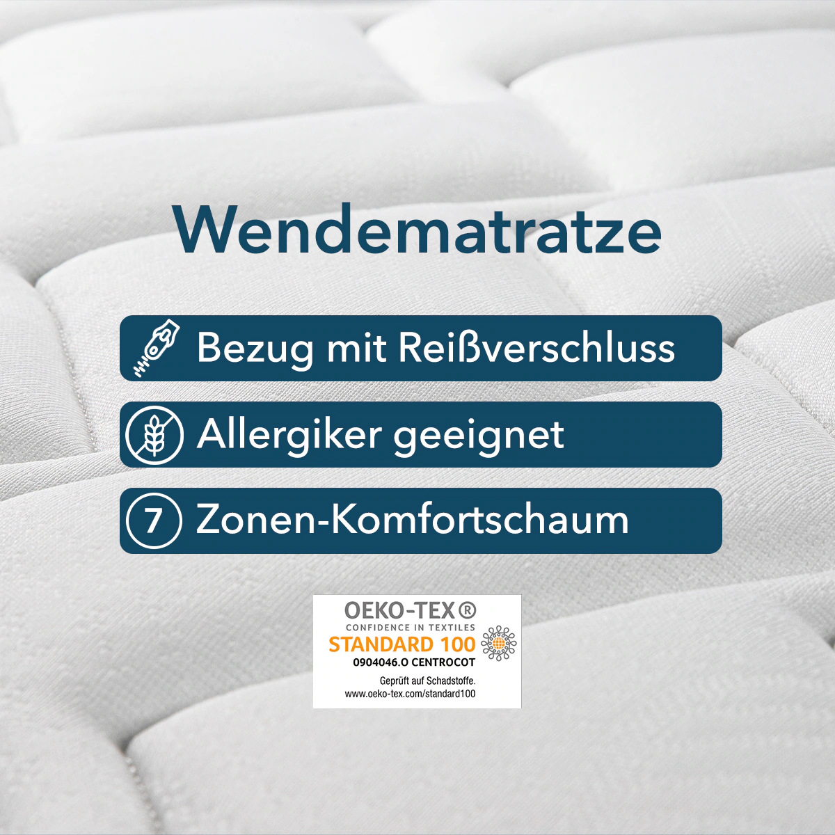 DI QUATTRO Komfortschaummatratze "23cm hohe Wendematratze mit zwei Härtegra günstig online kaufen