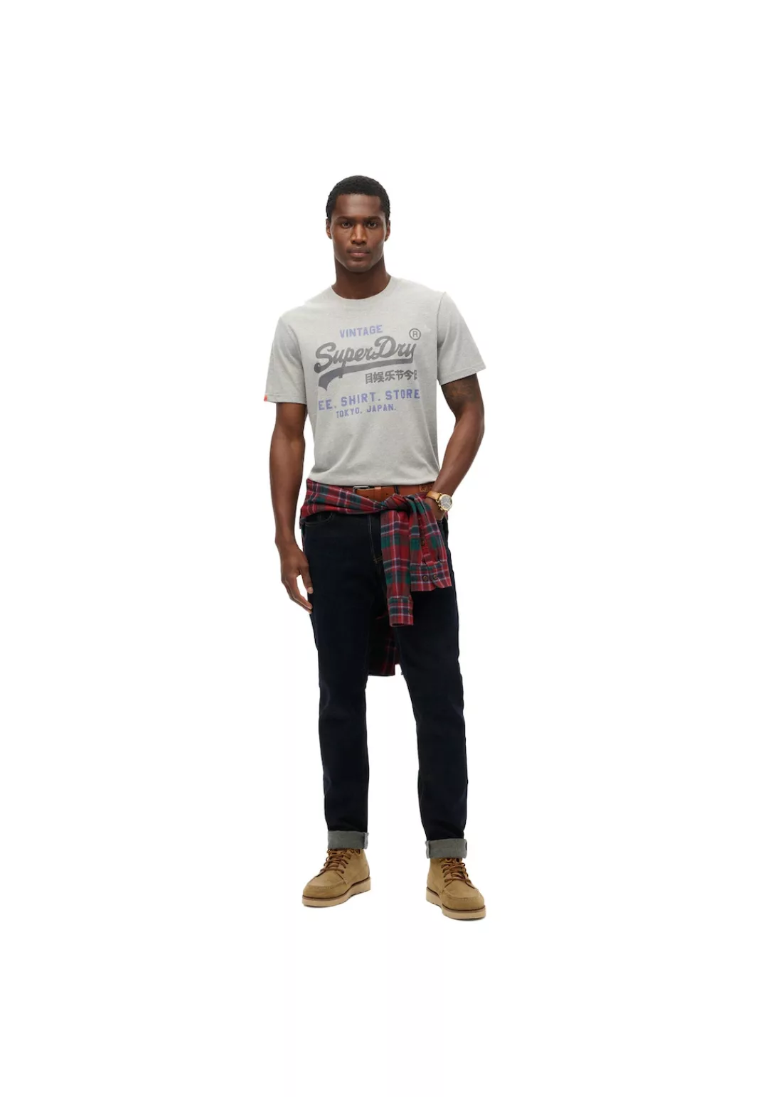 Superdry Rundhalsshirt "VL HERITAGE RELAXED TEE" günstig online kaufen