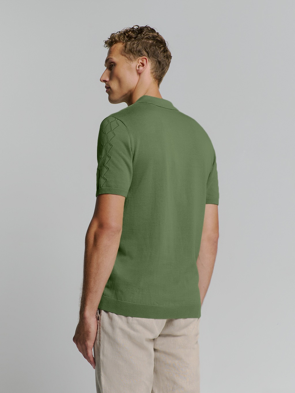 NO EXCESS T-Shirt "No Excess Poloshirt mit kurzen Ärmeln" günstig online kaufen