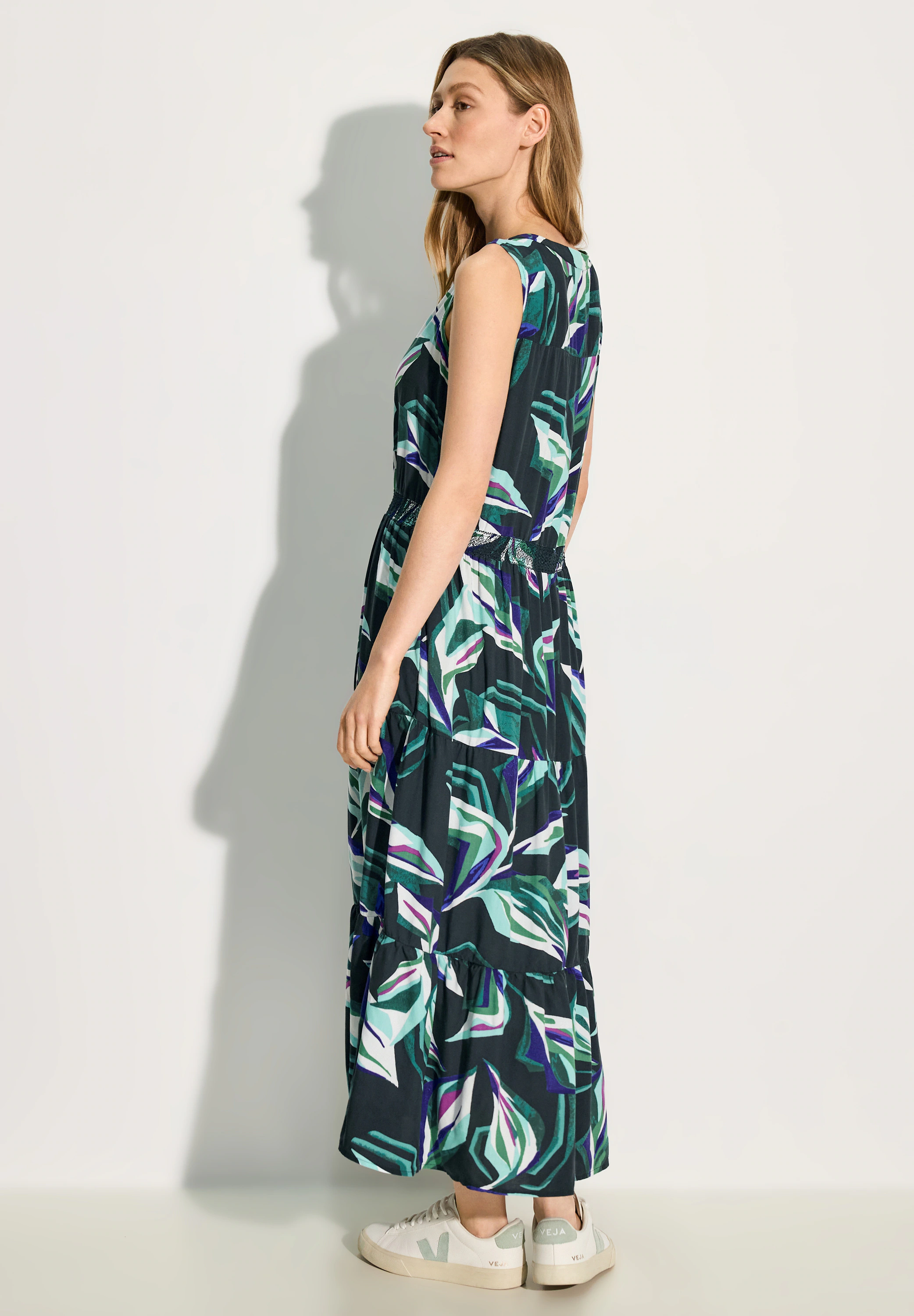 Viskose Kleid mit Print günstig online kaufen