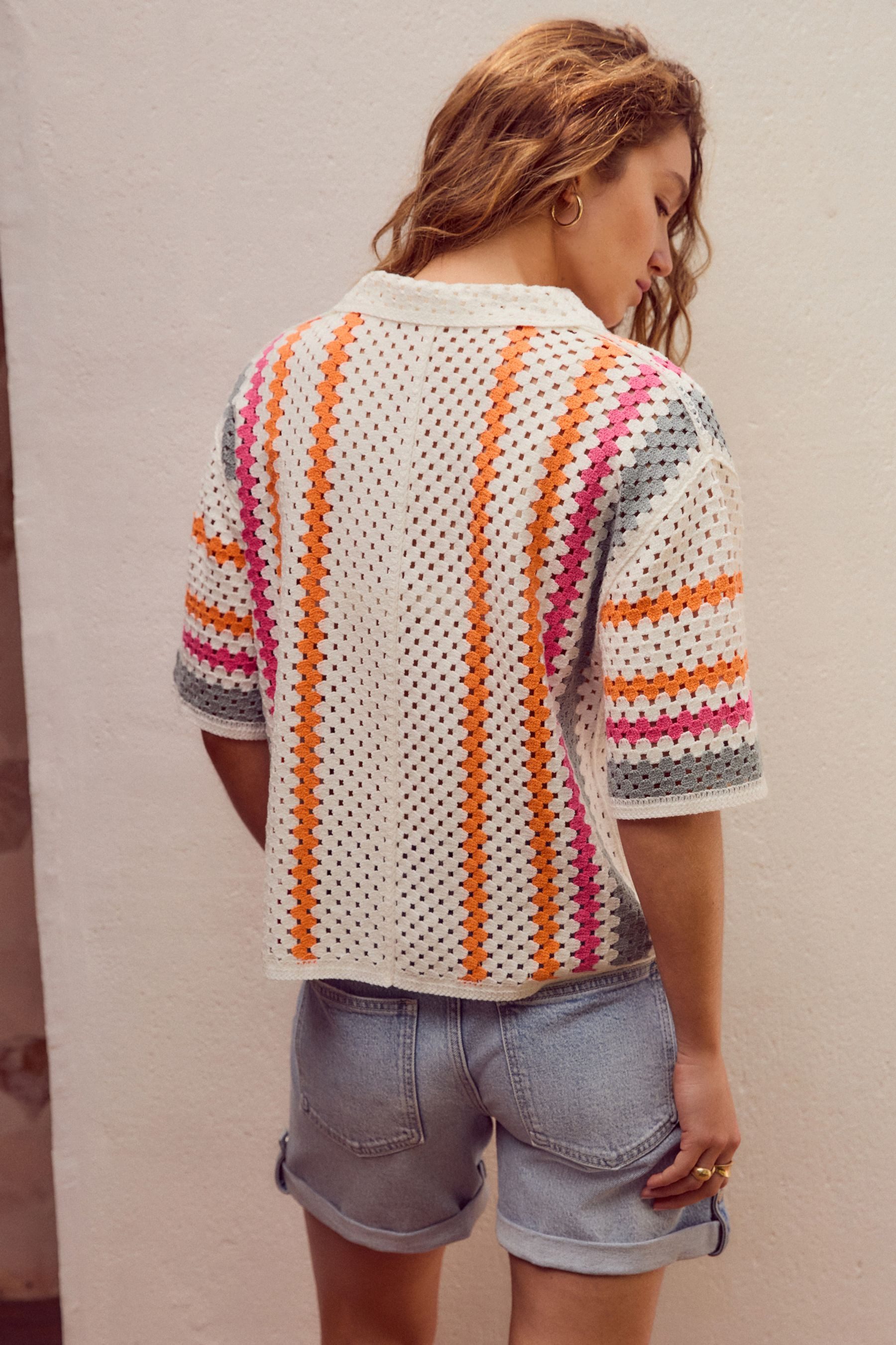 Next Kurzarmbluse Kurzärmeliges Relaxed Fit Hemd günstig online kaufen