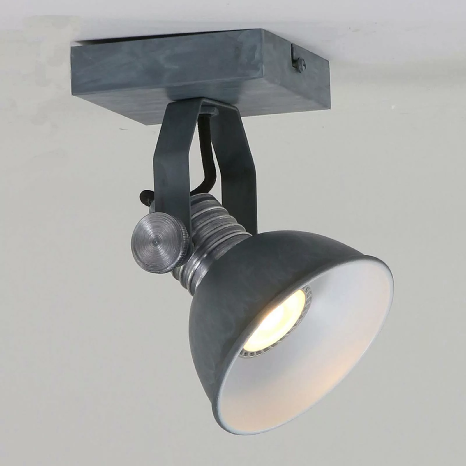 LED Spot Brooklyn in Schwarz und Weiß 4,6W 350lm GU10 1-flammig günstig online kaufen
