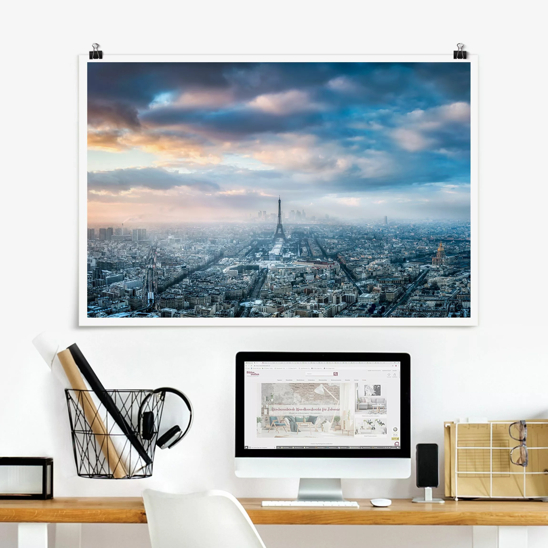 Poster Winter in Paris günstig online kaufen