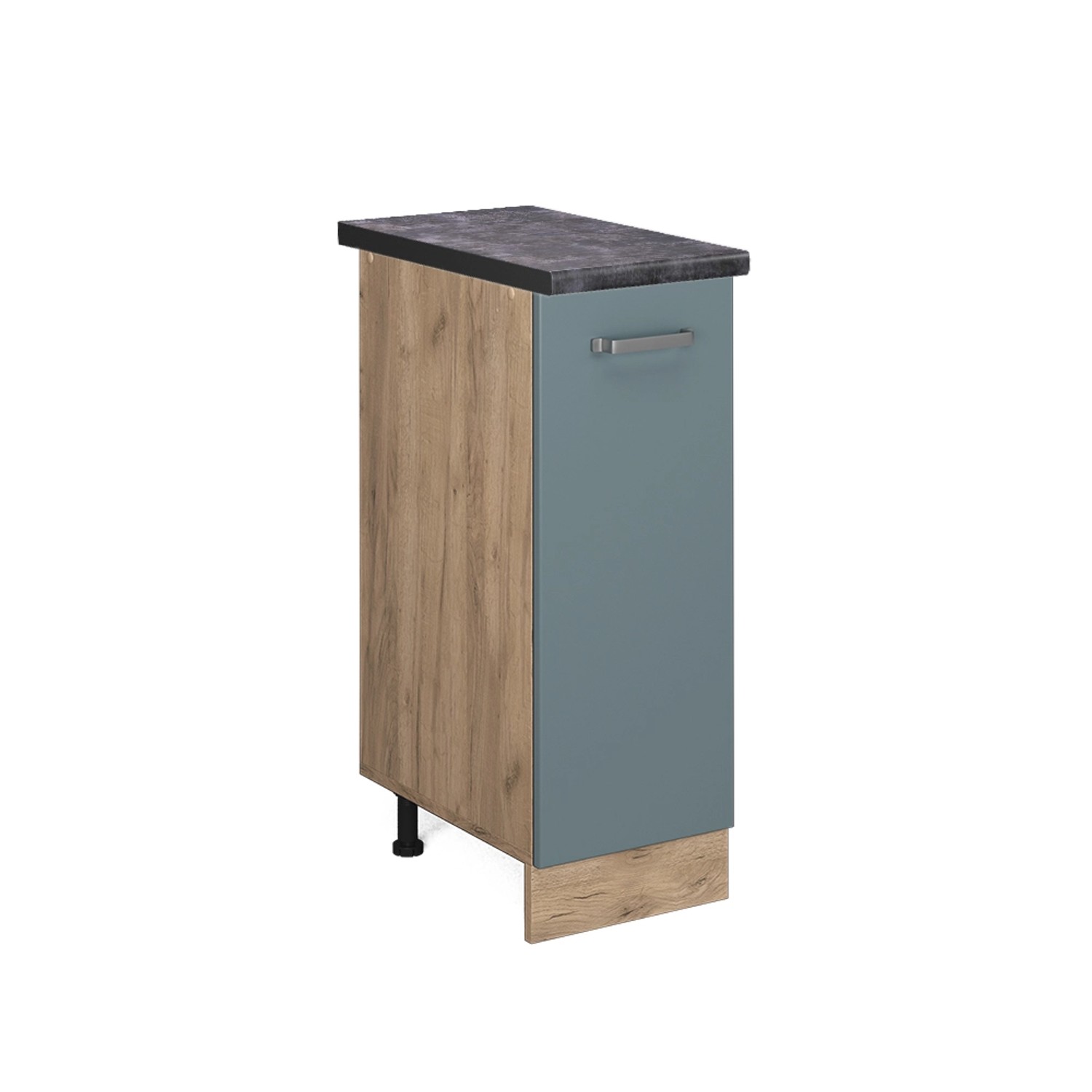Vicco Apothekerschrank R-Line, Blau-Grau/Goldkraft Eiche, 30 günstig online kaufen