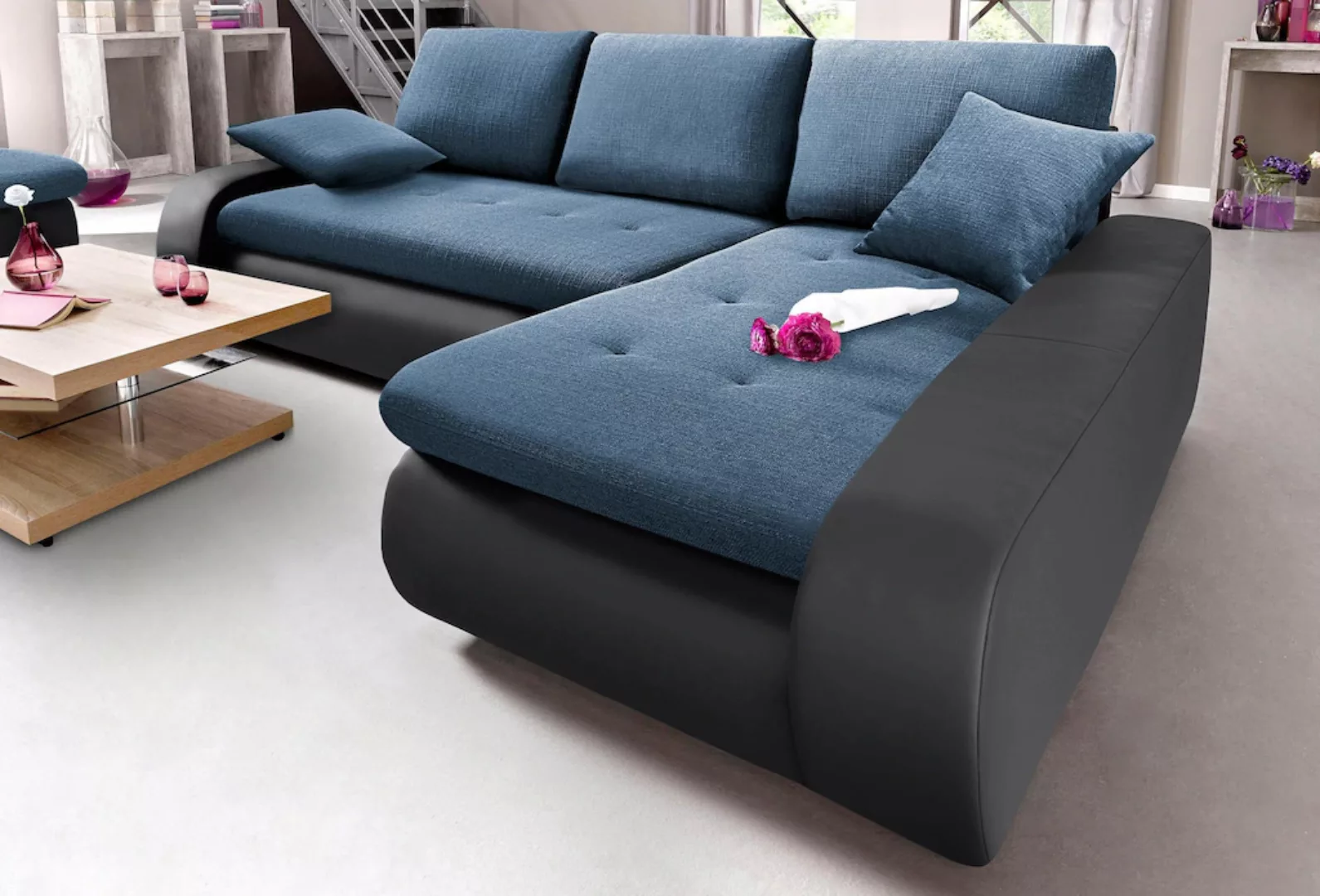 TRENDMANUFAKTUR Ecksofa "Indie, L-Form", wahlweise XL oder XXL günstig online kaufen