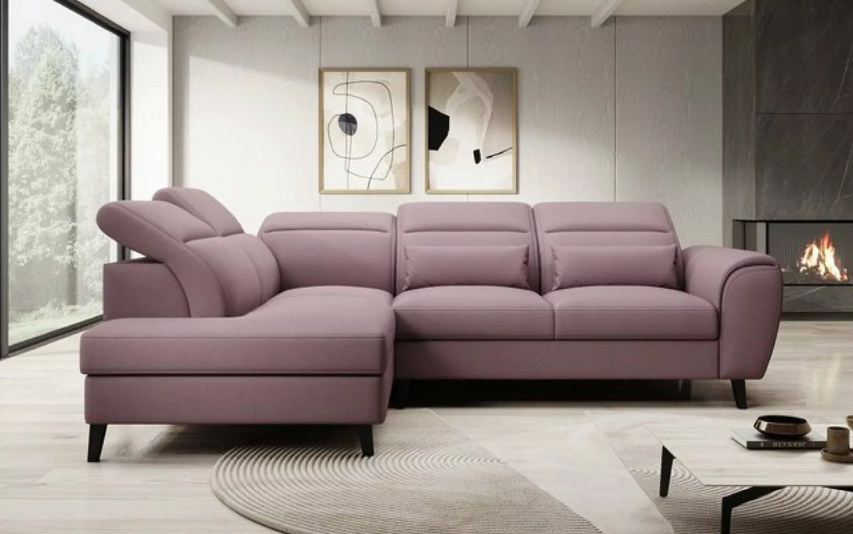 Luxusbetten24 Sofa Designer Sofa Nobile, mit verstellbarer Rückenlehne günstig online kaufen