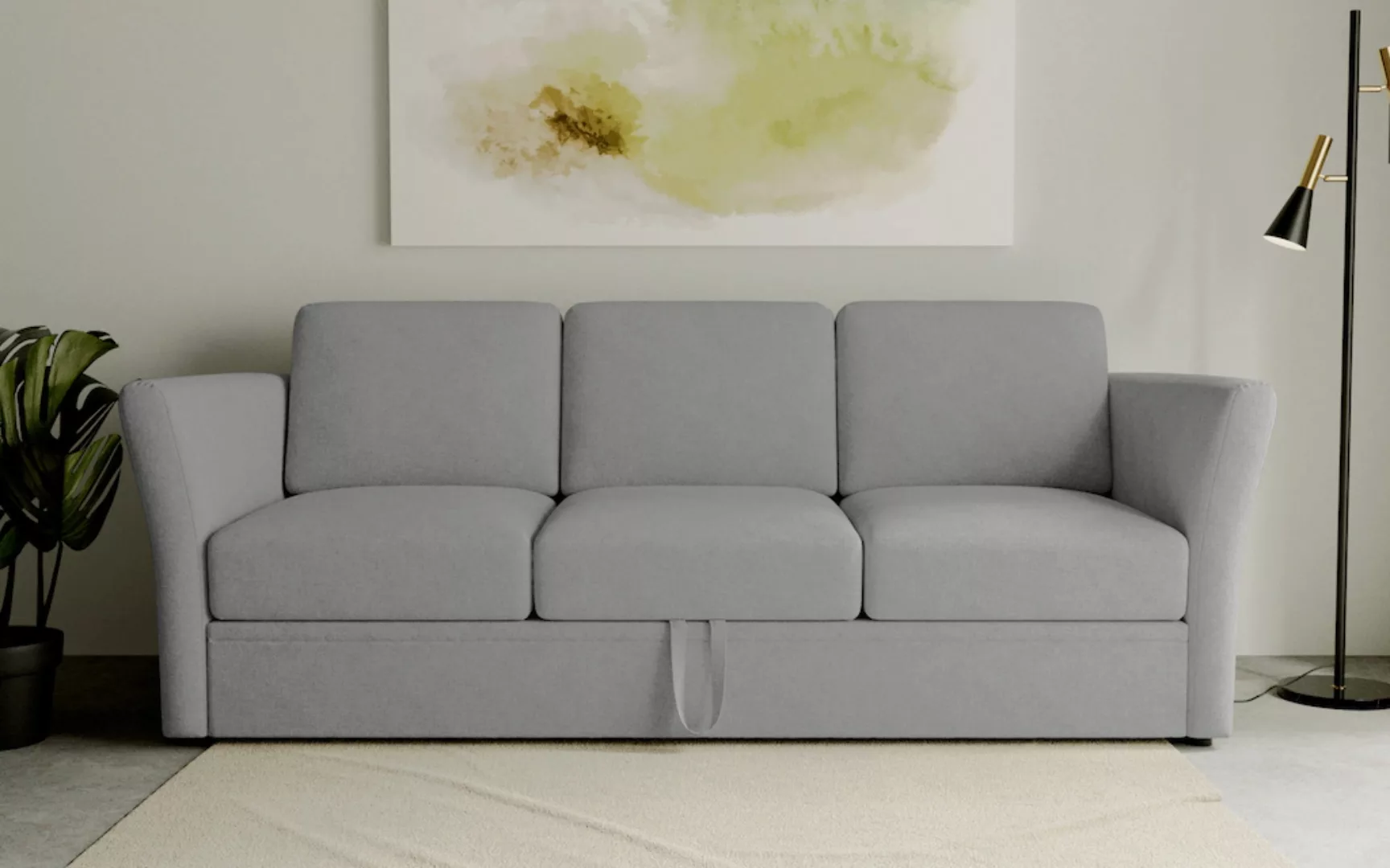 Home affaire 3-Sitzer "Lavars Schlafsofa", mit Bettfunktion, in zwei versch günstig online kaufen