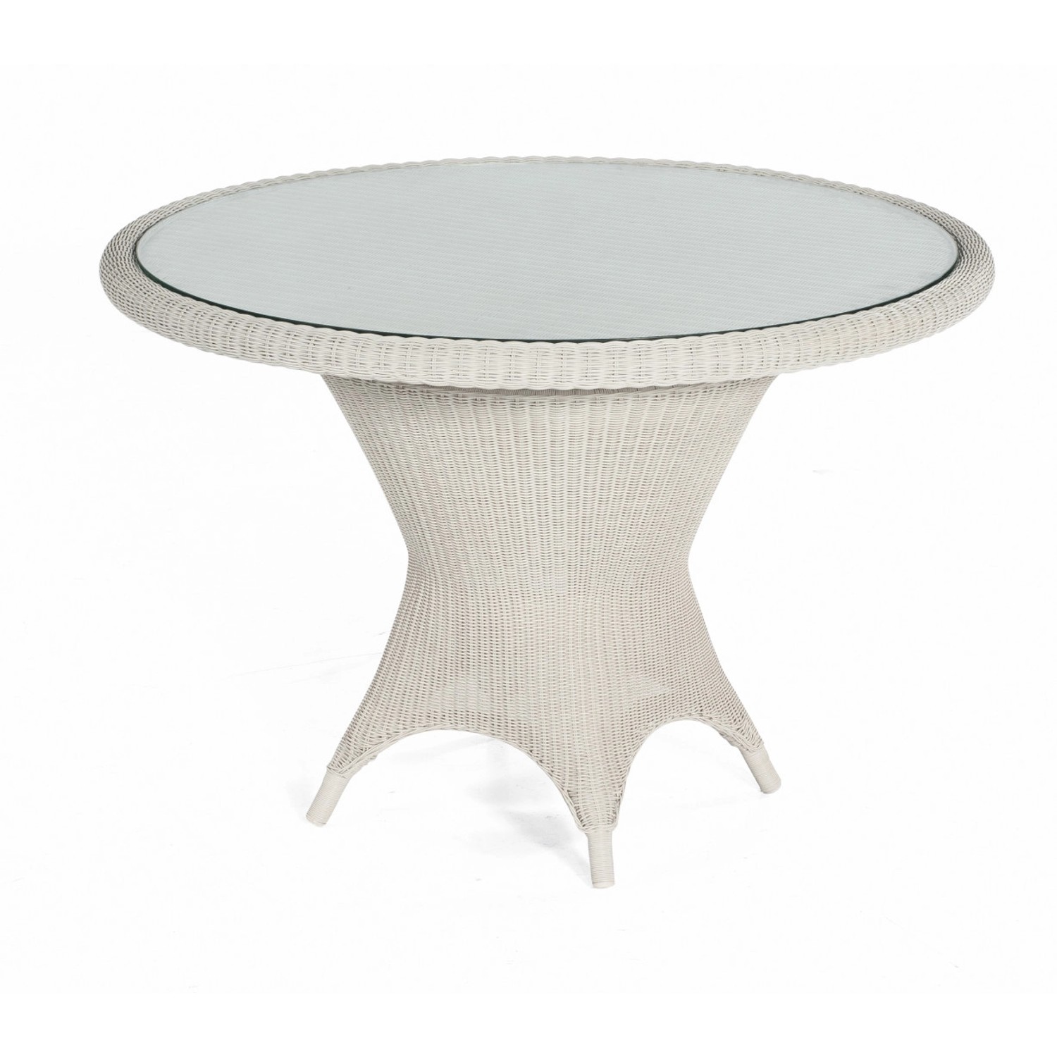 Natur24 Bonaire Tisch Kunststoffgeflecht White-washed günstig online kaufen