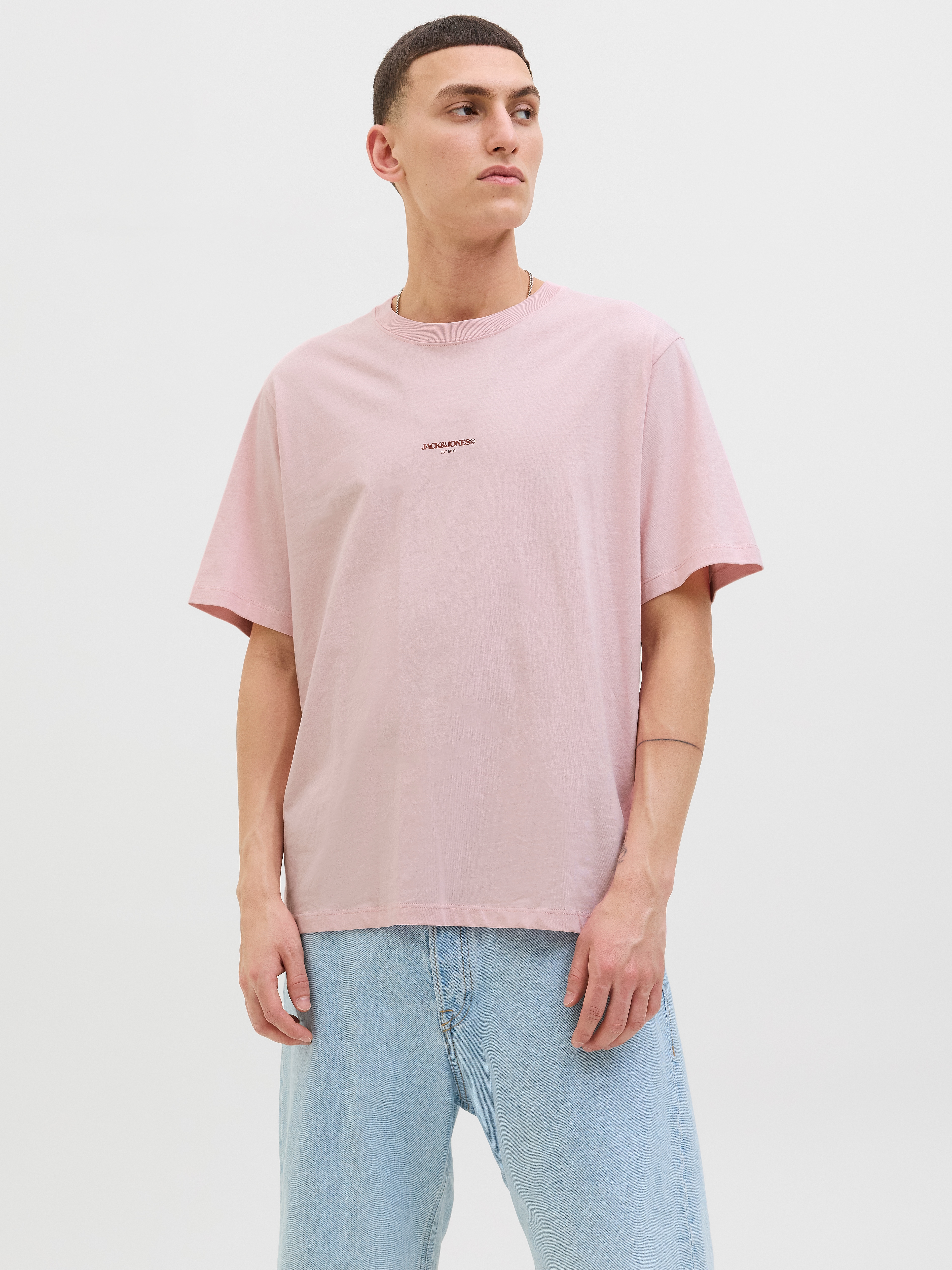 Jack & Jones Print-Shirt "JORTAVIRA POSTER TEE SS CREW NECK", mit Backprint günstig online kaufen