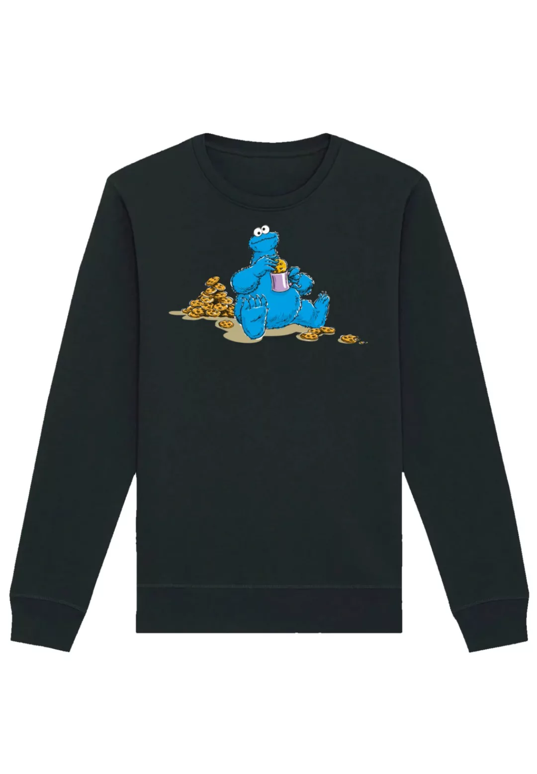 F4NT4STIC Sweatshirt "Sesamstraße Cookie Monster Coockietime", Premium Qual günstig online kaufen