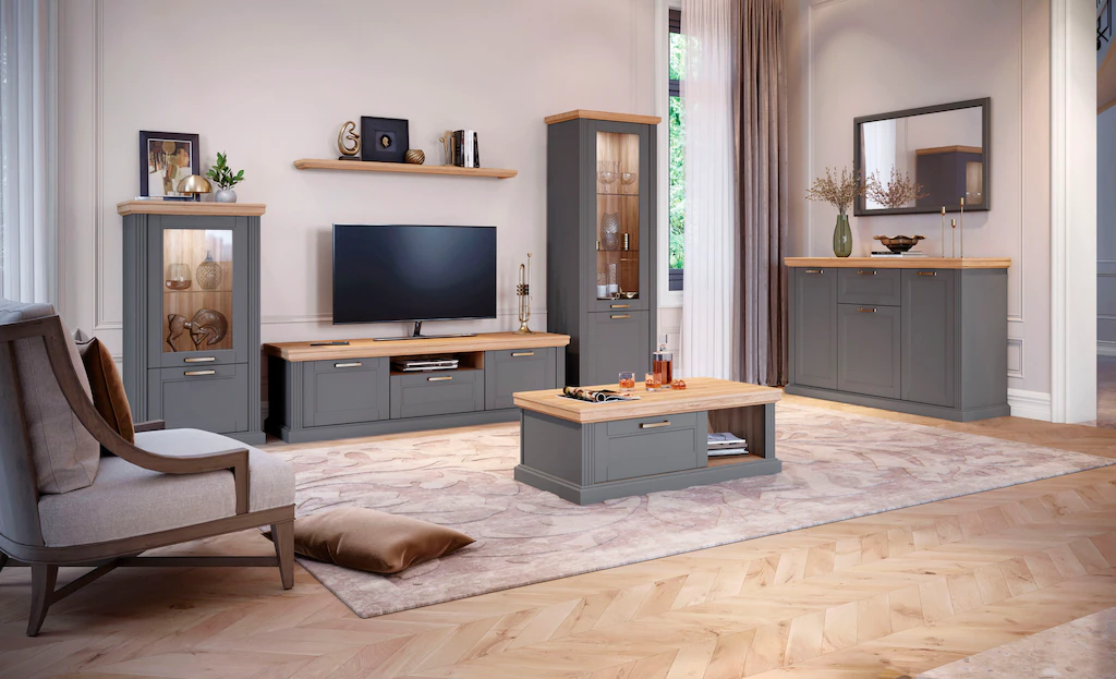 Home affaire TV-Board "Tara", (H/B/T): 52/177/54cm), Fernsehtisch, UV-Lack günstig online kaufen