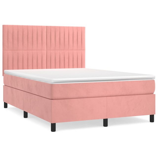 vidaXL Boxspringbett Bett Boxspringbett mit Matratze komplett Samt (140 x 1 günstig online kaufen