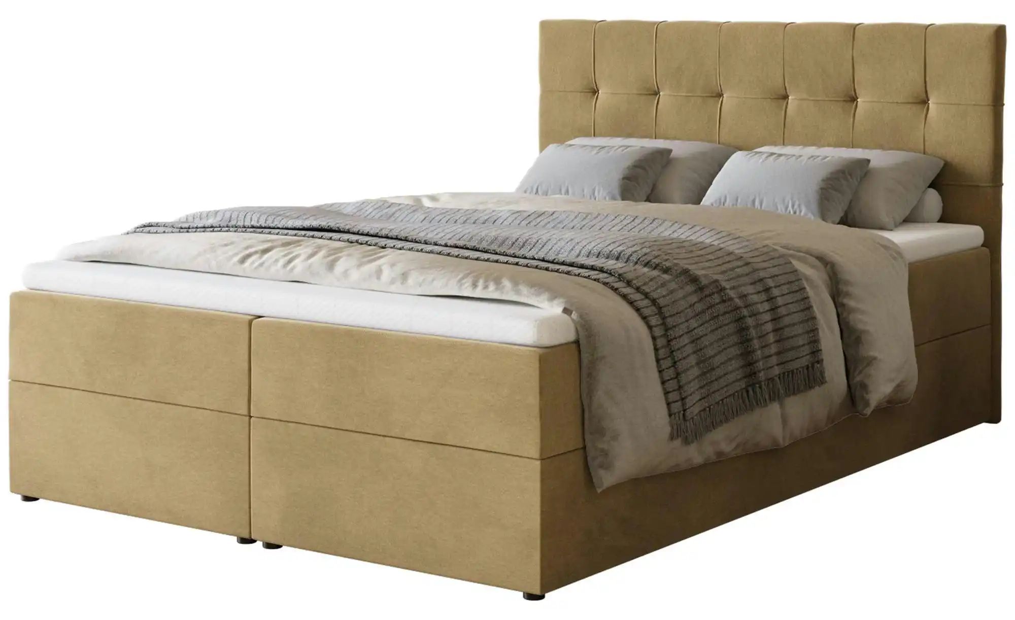 Boxbett mit Stauraum Dartford ¦ beige ¦ Maße (cm): B: 140 H: 102 Betten > P günstig online kaufen