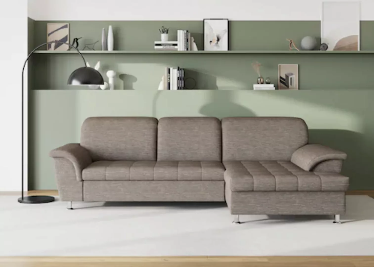 DOMO collection Ecksofa Franzi, wahlweise mit Bettfunktion, Bettkasten und günstig online kaufen