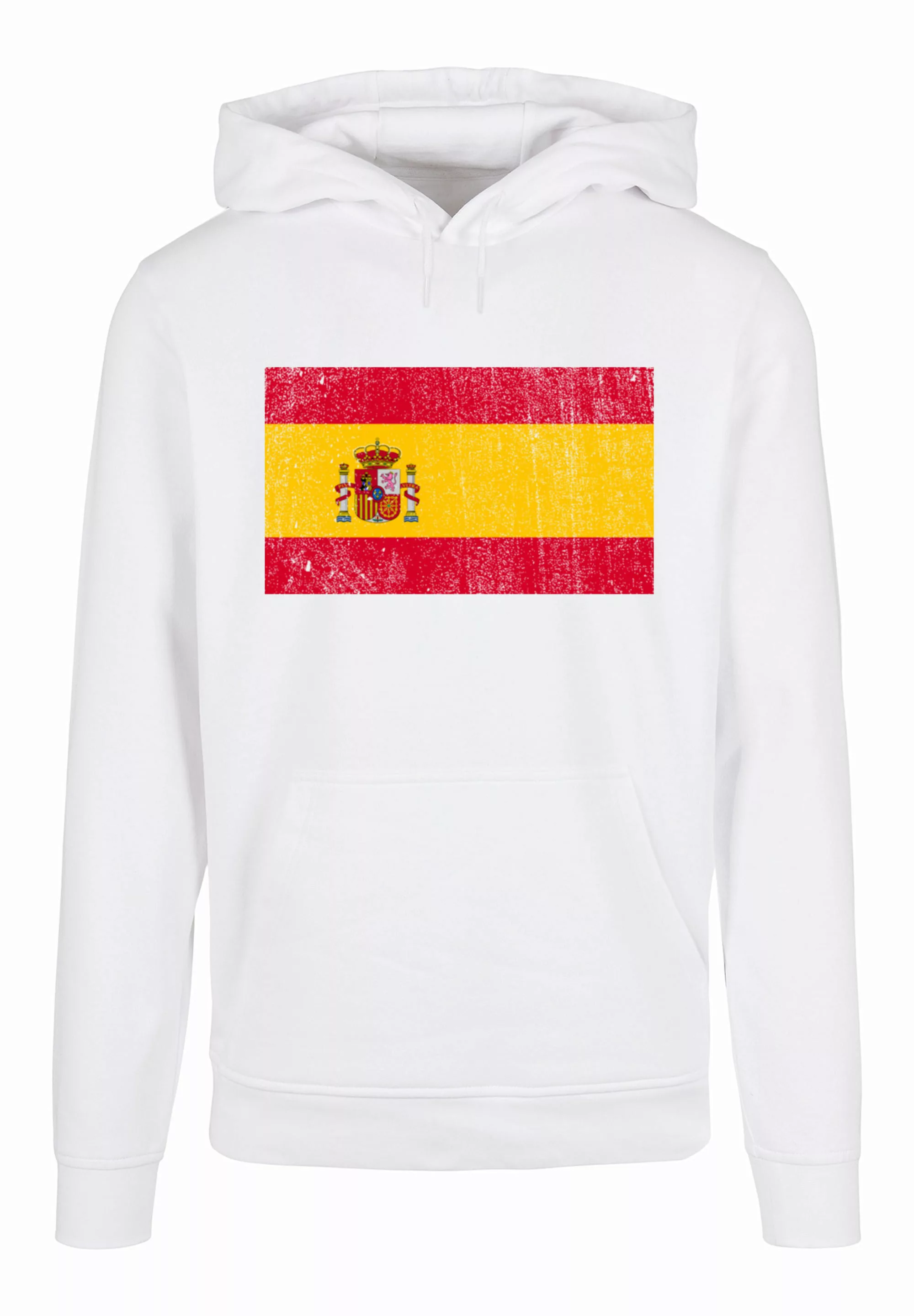 F4NT4STIC Kapuzenpullover "Spain Spanien Flagge distressed", Print günstig online kaufen