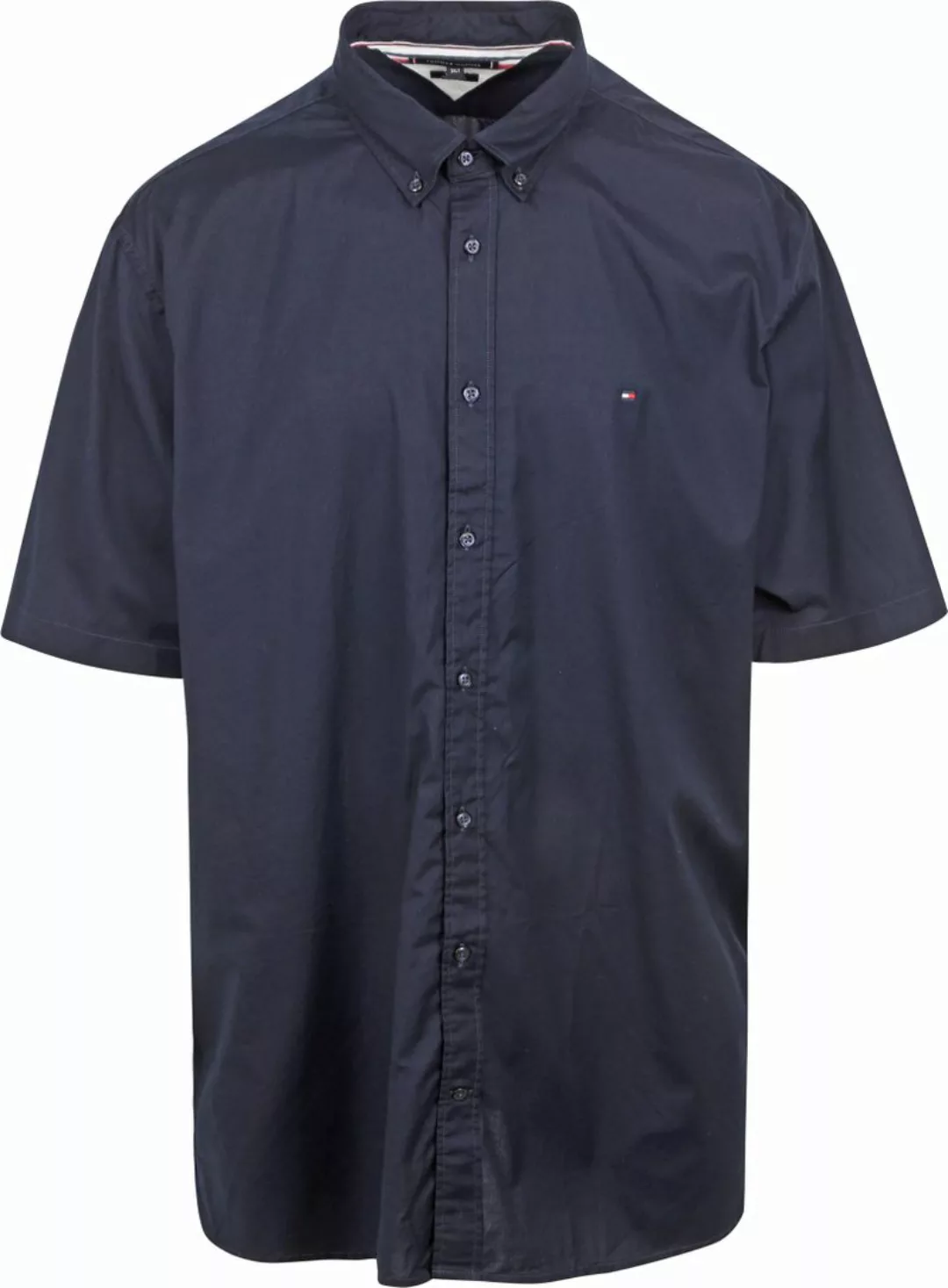 Tommy Hilfiger Big & Tall Short Sleeve Hemd Flex Navy - Größe XXL günstig online kaufen