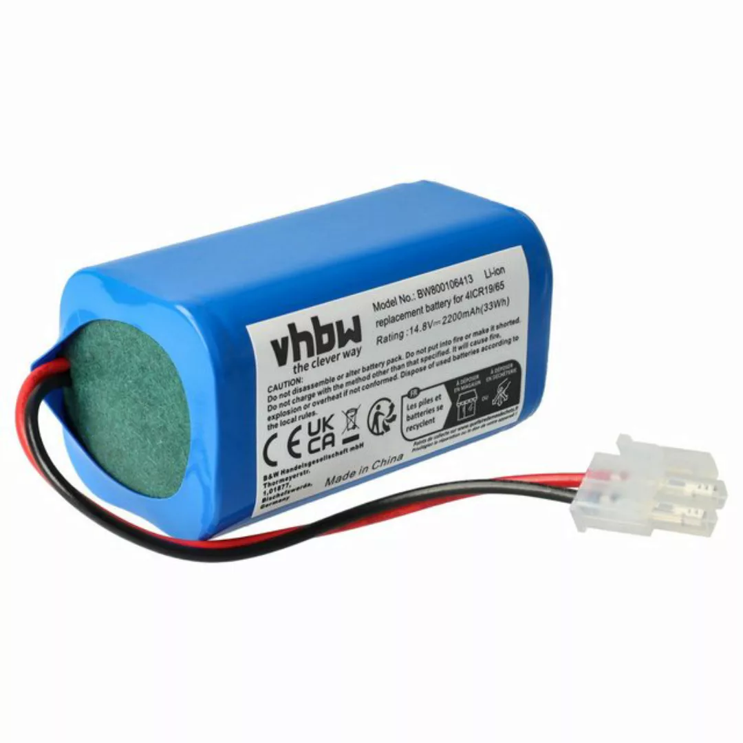 vhbw Ersatz für Zaco 501929 für Haushalt Staubsauger (2200 mAh, 14,8 V, Sta günstig online kaufen