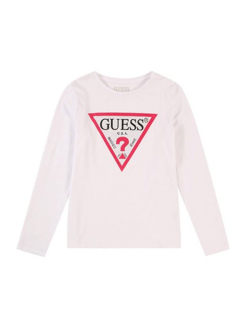 Guess Langarmshirt (1-tlg) Ziersteine günstig online kaufen