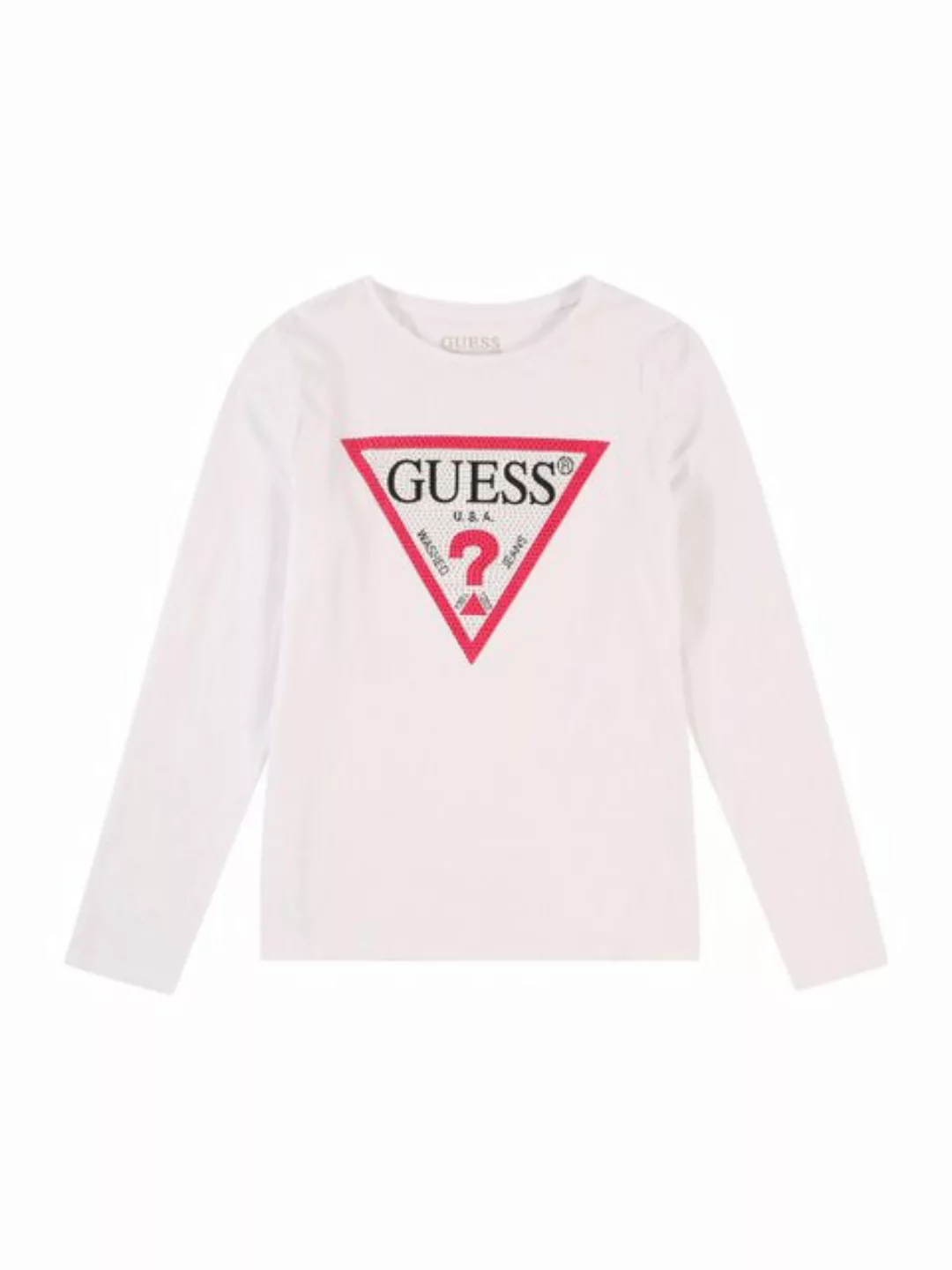 Guess Langarmshirt (1-tlg) Ziersteine günstig online kaufen