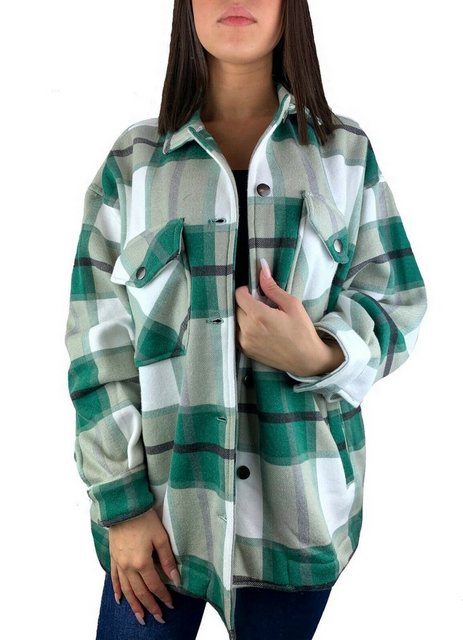 Worldclassca Flanellhemd Worldclassca Oversized Karo Hemd Hemdjacke Kariert günstig online kaufen