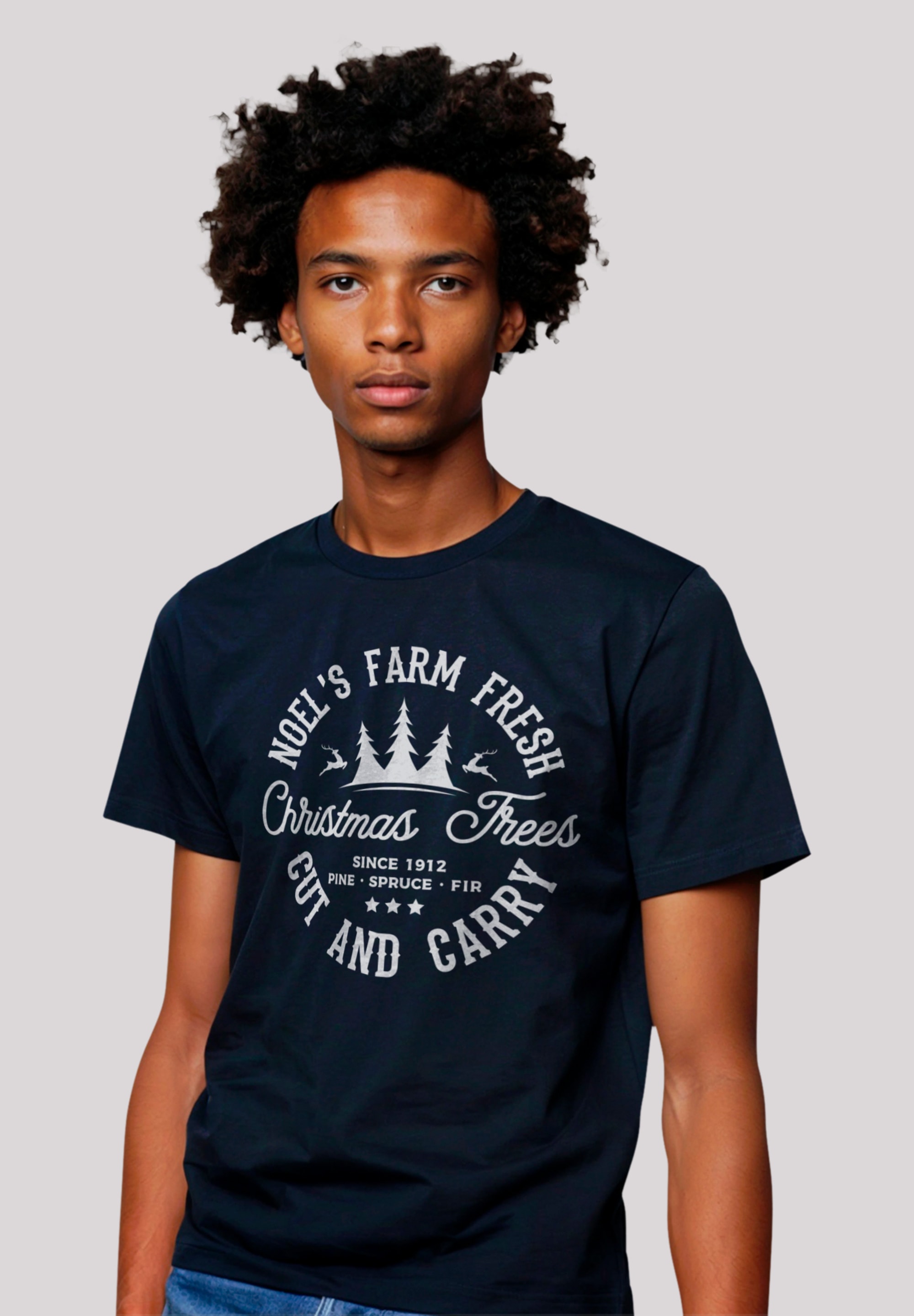 F4NT4STIC T-Shirt "Weihnachts Trees Farm Retro Sign", Premium Qualität günstig online kaufen