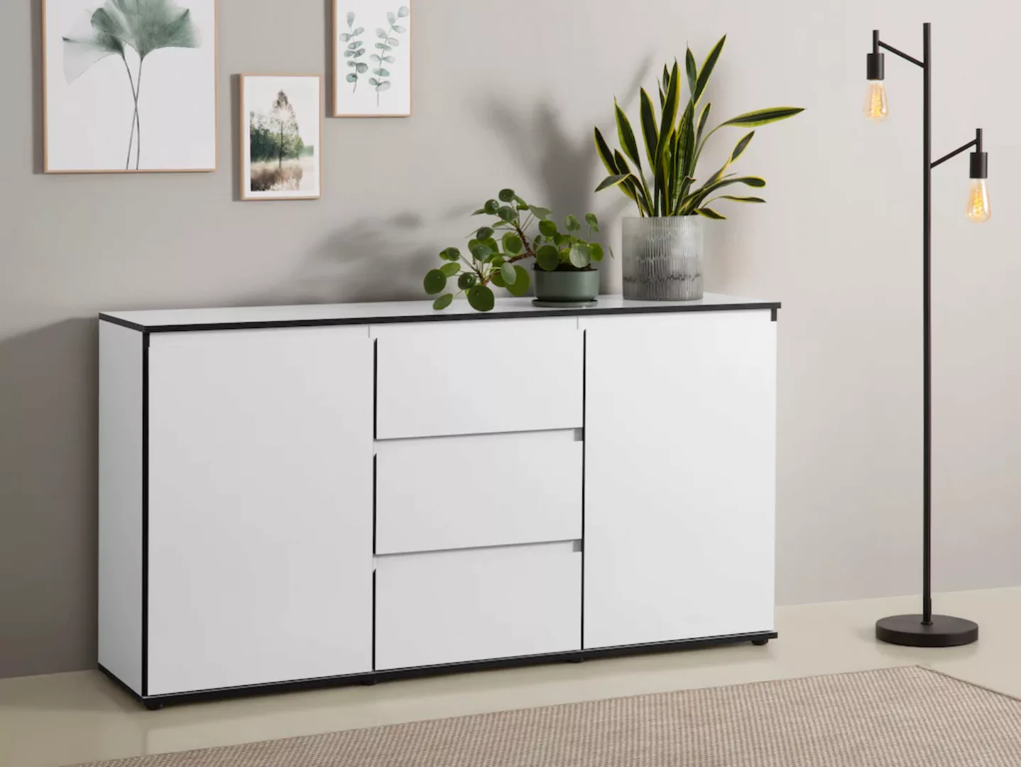 HELA Sideboard "Ariana", mit angeschrägten Griffmulden, Breite 160 cm günstig online kaufen