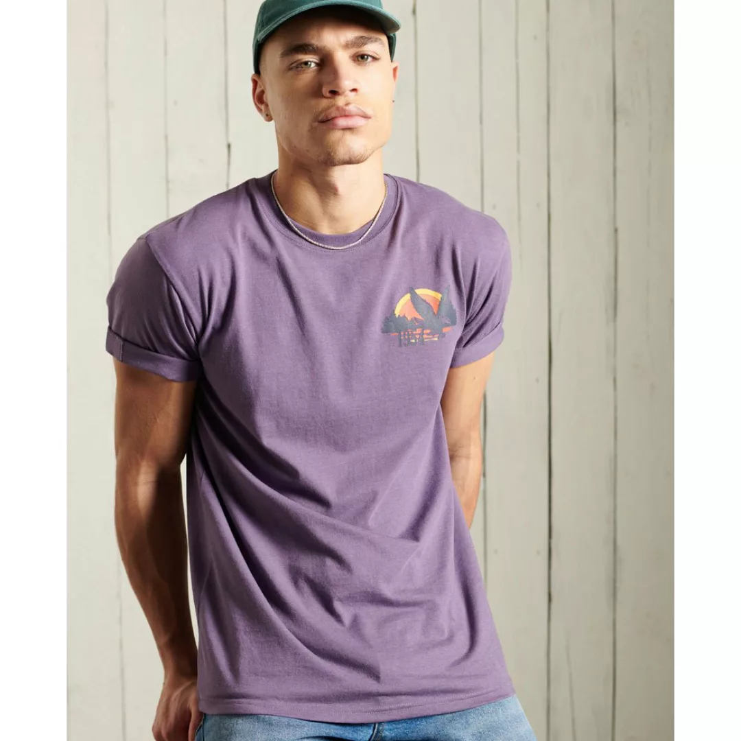 Superdry Frontier Graphic Box Fit Kurzarm T-shirt XL Mulled Grape günstig online kaufen