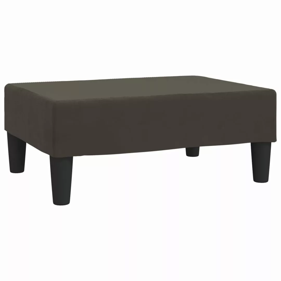 Fußhocker Dunkelgrau 78x56x32 Cm Samt günstig online kaufen