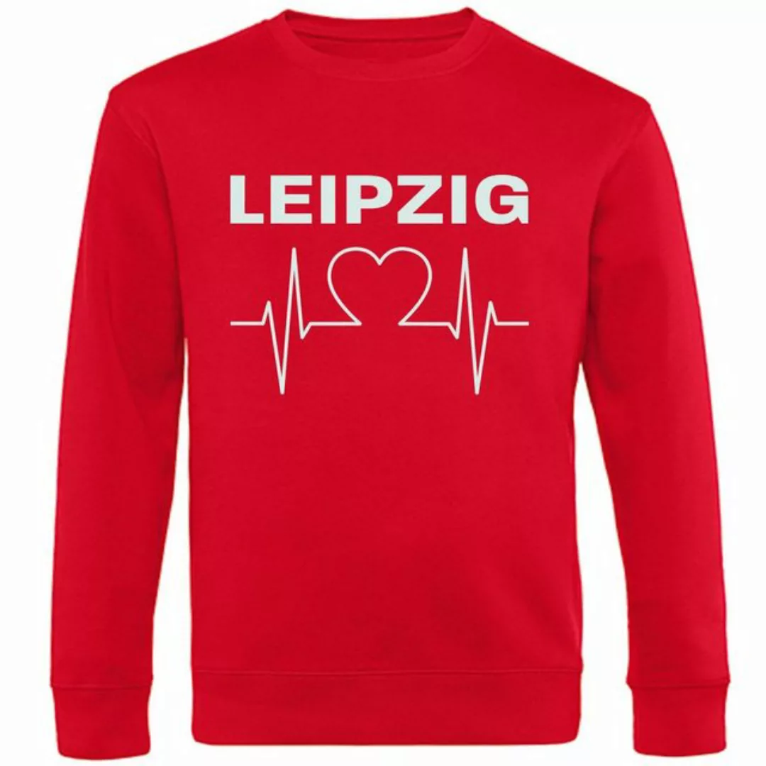 multifanshop Sweatshirt Leipzig - Herzschlag - Pullover günstig online kaufen